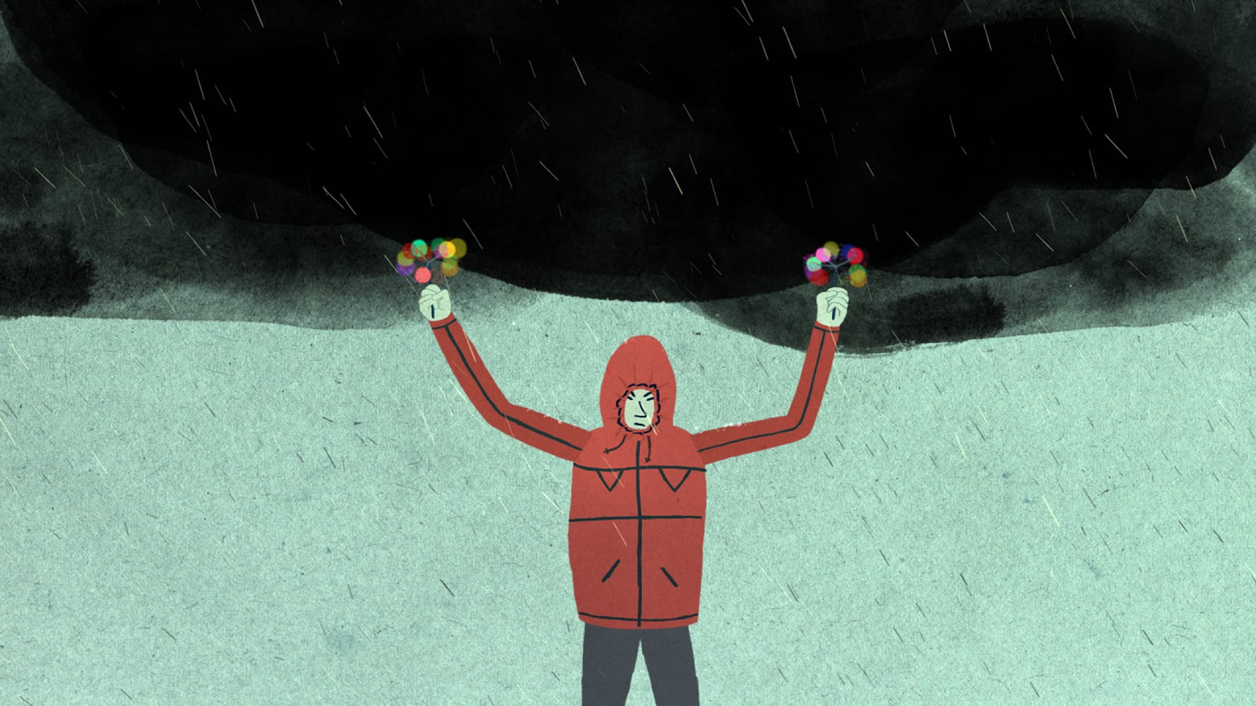 Tempête sur anorak