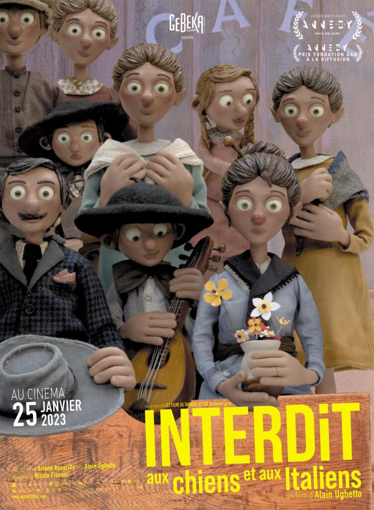 Interdit aux chiens et aux italiens AFFICHE